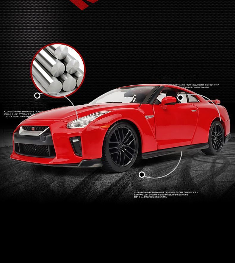 Bburago 1:24 Nissan GTR R35 2017 Alloy Car Diecasts & Toy Vehicles Car Model Miniature Scale Model Car Toy For Children