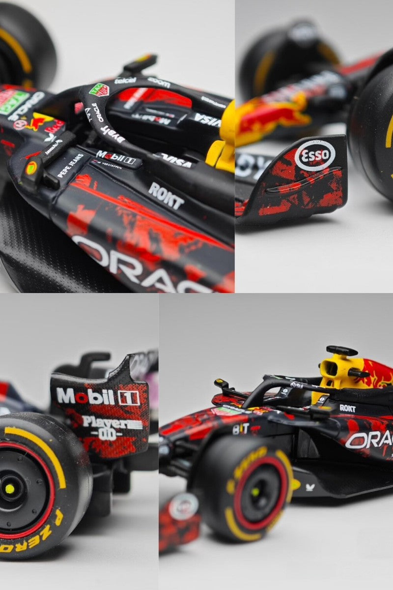 Em Estoque Novo Bburago 1:43 Red Bull RB20 Gp Britânico F1 Liga Miniatura Diecast Modelo Carro Red Bull Brinquedos Presente de Natal para Meninos