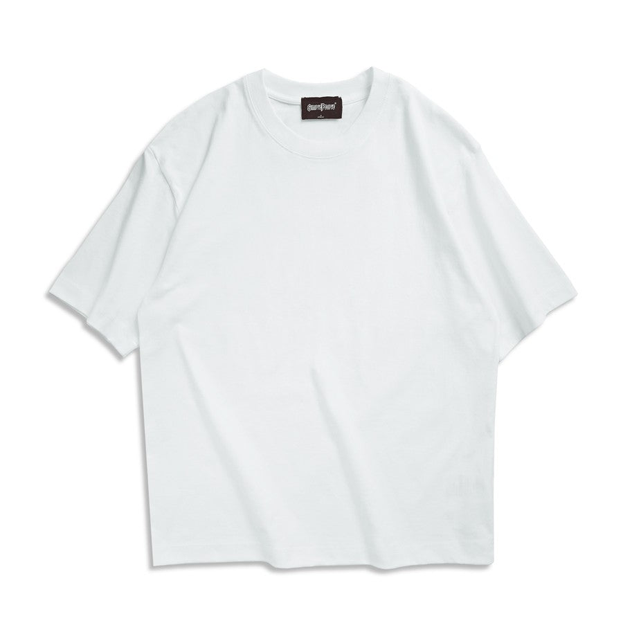 WAVLATII New Men Oversized T shirts Female 260 GSM Casual White Streetwear Tees Black Solid Basic Summer Tops for Young WMT2401