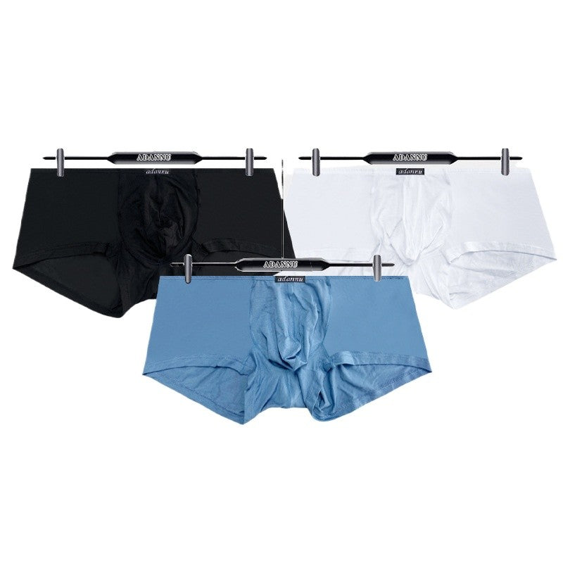 Simple, solid color, new thin Modal boxers, low waist and light boxers AD741