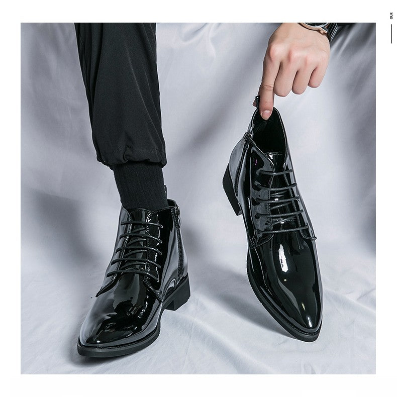 Classic Retro Dress Men's Monk Leather Shoes With Pointed Toe Buckle Business Office Wedding Soft Comfortable Men's Shoes