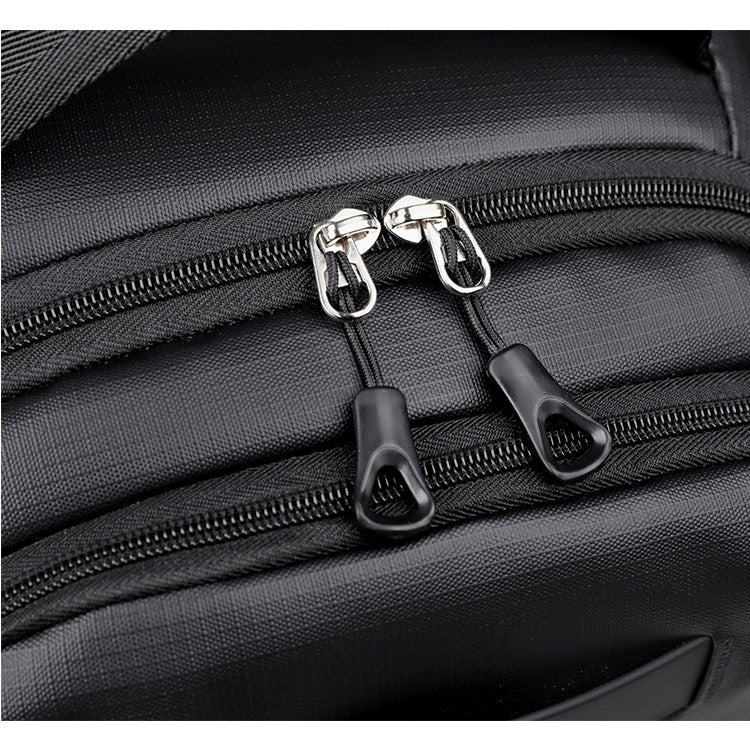 Business backpack, laptop backpack, travel bag, black, large capacity, suitable for different scenarios