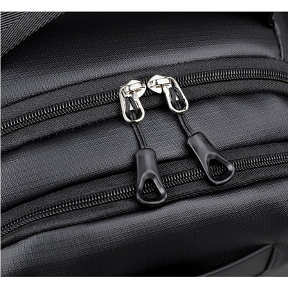 Business backpack, laptop backpack, travel bag, black, large capacity, suitable for different scenarios