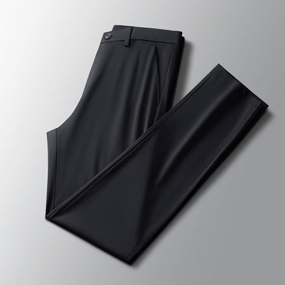 29-40 Men's Summer Pants Thin Straight Stretch Casual Pants with No Trace  khaki man trousers for work Fabric Silky Cool Feeling