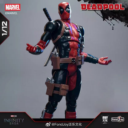 Fondjoy 15cm Deadpool Articulações Móveis 1/12 Modelo de Brinquedo Montado Marvel Anti-Heróis Figura de Anime Presente Brinquedo Infantil Enfeite de Mesa