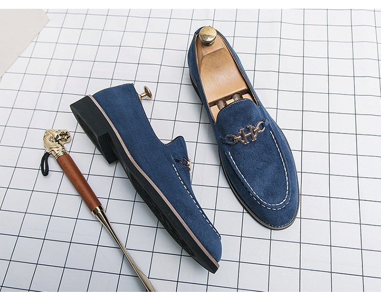 Fashion Brand Men Suede Leather Shoes Comfortable Pointed Social Shoe Male Driving Shoes Luxury Flat Loafers Men zapatos hombre