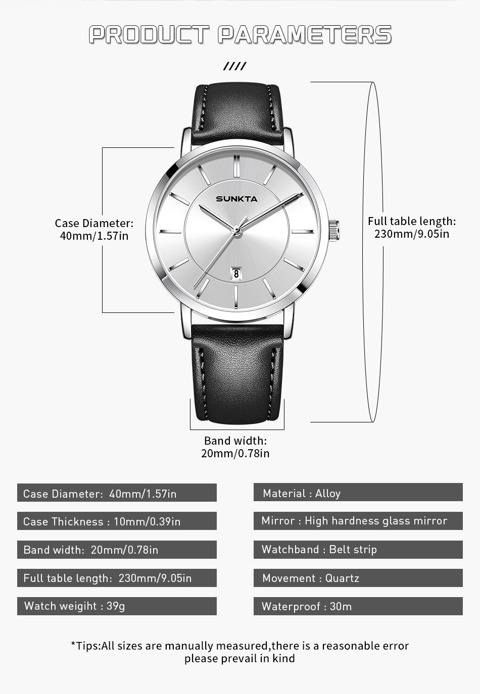 LIGE Sunkta Man Watch Fashion Luxury Waterproof Ultra Thin Date Casual Clock Leather Classic Quartz Watches for Men Reloj Hombre