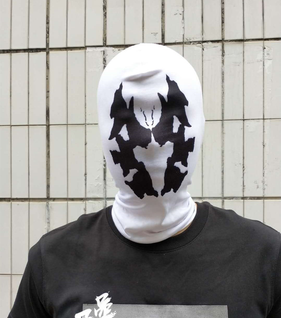 Anime hot selling Watchman Rorschach headgear mask cosplay headgear digital printed headgear Halloween carnival gift new