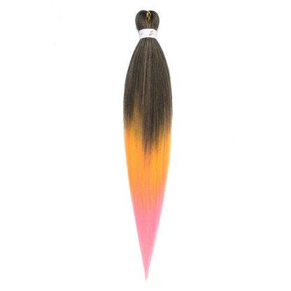 Cabelo Sintético Trançado Pré-esticado Profissional Sem Coceira Fibra Que Sela Em Água Quente 30'' Ombre Textura Yaki Extensões de Cabelo para Trança