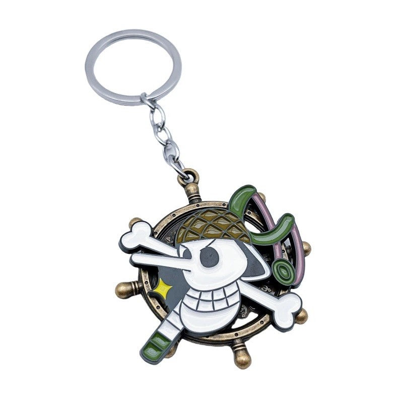 Chaveiros de mochila de anime de One Piece Luffy, Chopper, Zoro, Nami, Sanji, pingentes de chaveiro decorativos de personagens de desenho animado