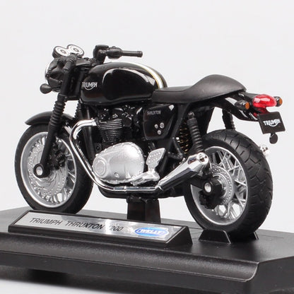 1/18 Escala Welly Triumph Tiger Explorer 800 Sprint RS Bonneville Daytona Trophy Thruxton 1200 Moto Diecast Modelo Brinquedo