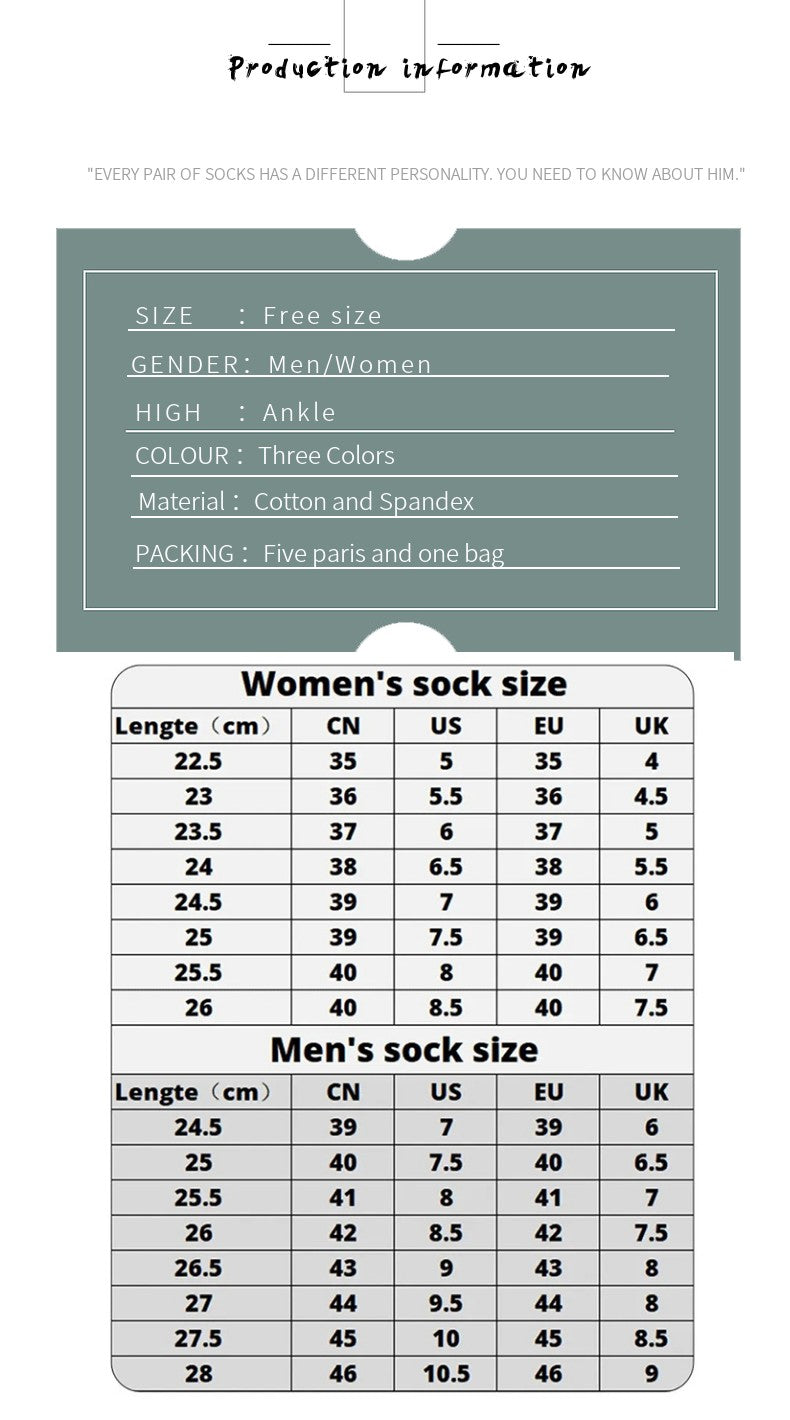 5 Pairs of Women's/men's Boat Socks Invisible Low Cut Anti Slip Summer No Show Ankle Socks Solid Color Casual Breathable