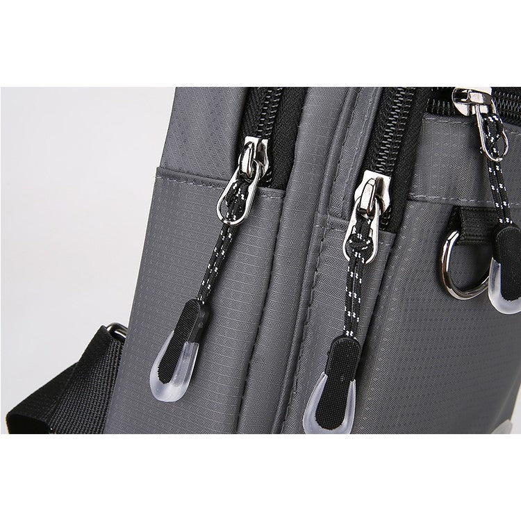 Men's chest bag - multifunctional multi compartment chest bag, durable nylon for outdoor travel, hiking and daily use, sports de