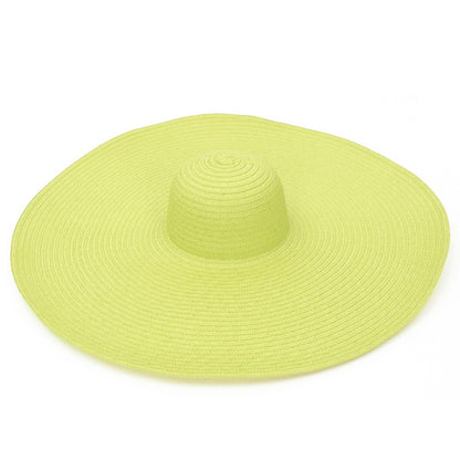 Chapéu de Palha Grande GEMVIE Para Mulheres Chapéu de Sol de Verão de Aba Larga Dobrável Chapéu de Praia Grande de Papel Nova Moda 2022