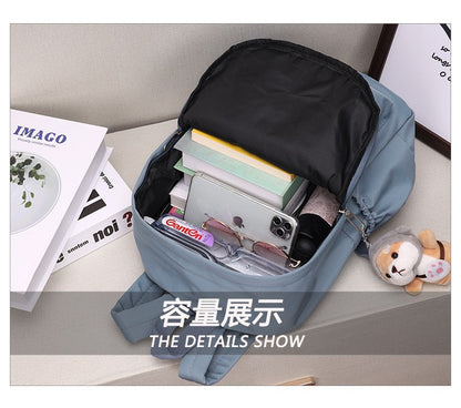 Mochila Personalizada com Nome em Nylon Leve e Prática, Presente Ideal para Volta às Aulas Uso Diário Atividades ao Ar Livre