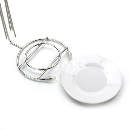 Kebab Barbecue Rack BBQ Cookware Roaster Rack Grill Vertical Stand Spanish outdoor BBQ Skewer Rack for Picnic Party Meat Sausage