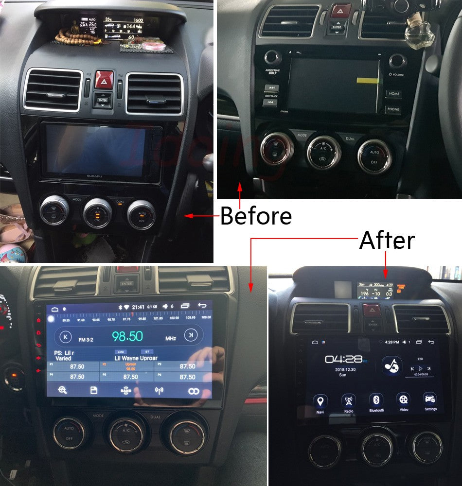 Idoing 9"Car Android Radio Vedio GPS Player For Subaru WRX 2016-2021 GPS Navigation Carplay Auto Head Unit Plug And Play No 2Din