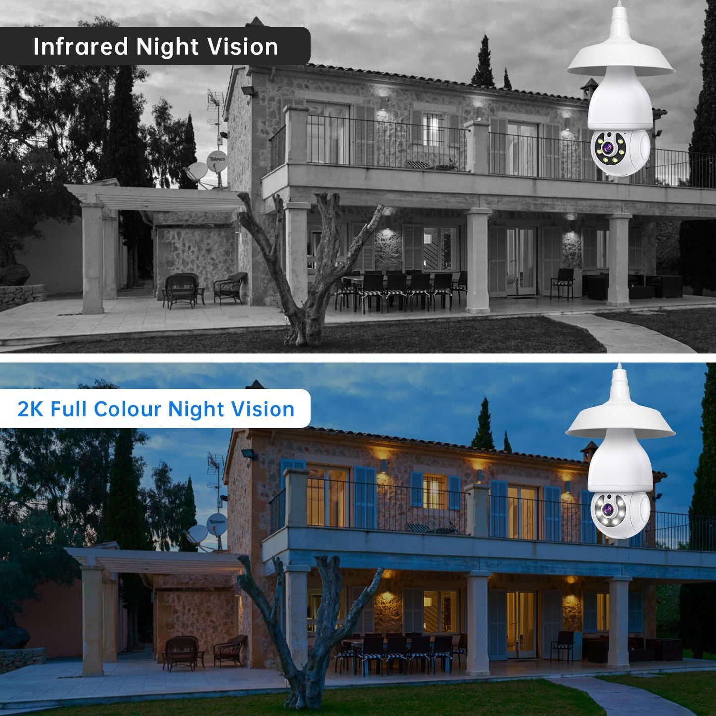 WESECUU 3MP Security Cameras Security Protection Indoor Wireless WIFI MINI Camera 2.4G Wi-Fi Two-Way Talk