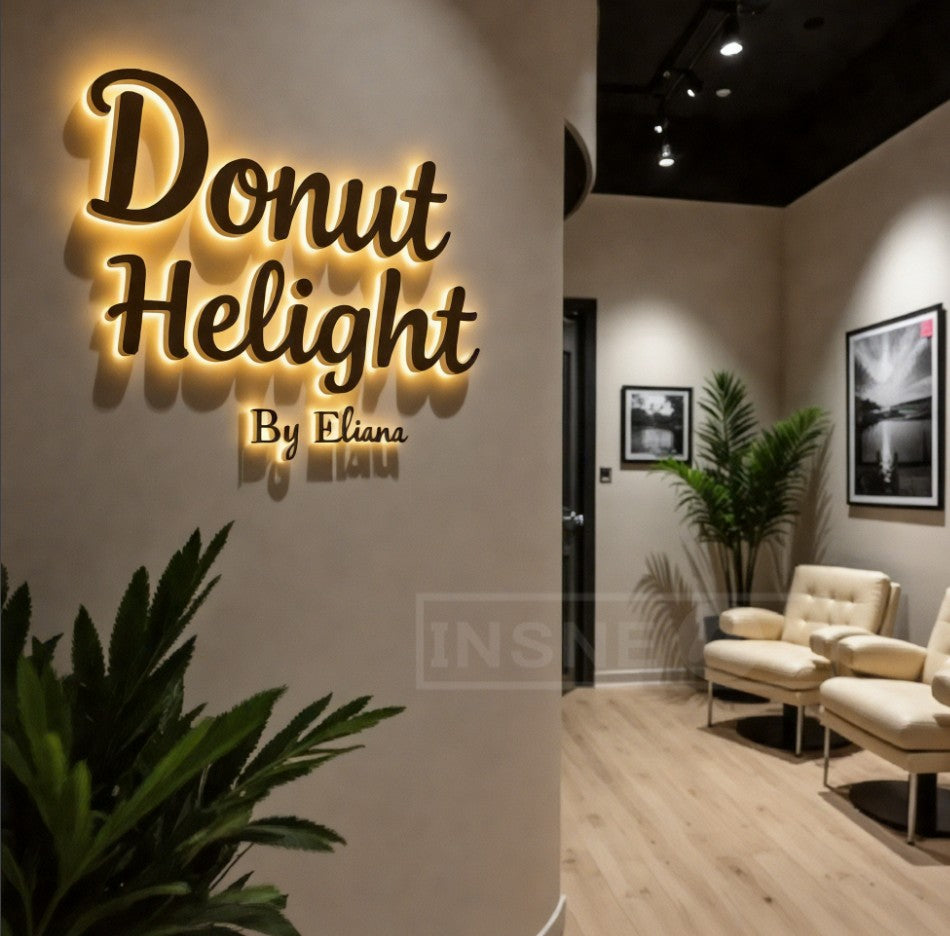 Luminous Letters Custom Logo Led Acrylic Signs Business Light Letter Advertising Luxury Brand Metal Sign Neon Wall Signboard 3d