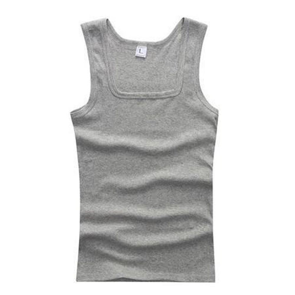 Summer Plus Size Men Women Clothing Black White Gray Tank Tops Singlets 100% Cotton Fitness Men Muscle Vests T Shirt For Women