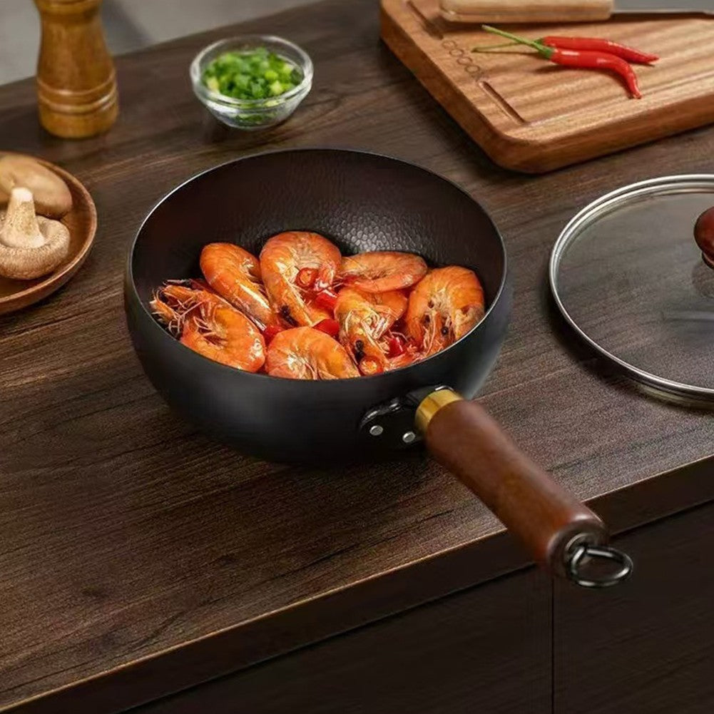 20/24CM Household Stir Fry Stew Pot Big Belly Pot Uncoated And Non Stick Household Stir Fry Pot For Hiking Camping Universal Pan