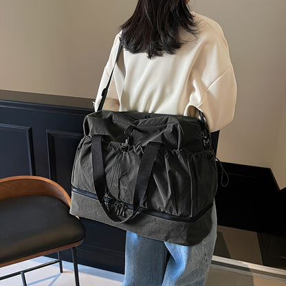 Large Travel Bag - Spacious, lightweight & durable. With adjustable strap & pockets. Perfect for travel & commute.