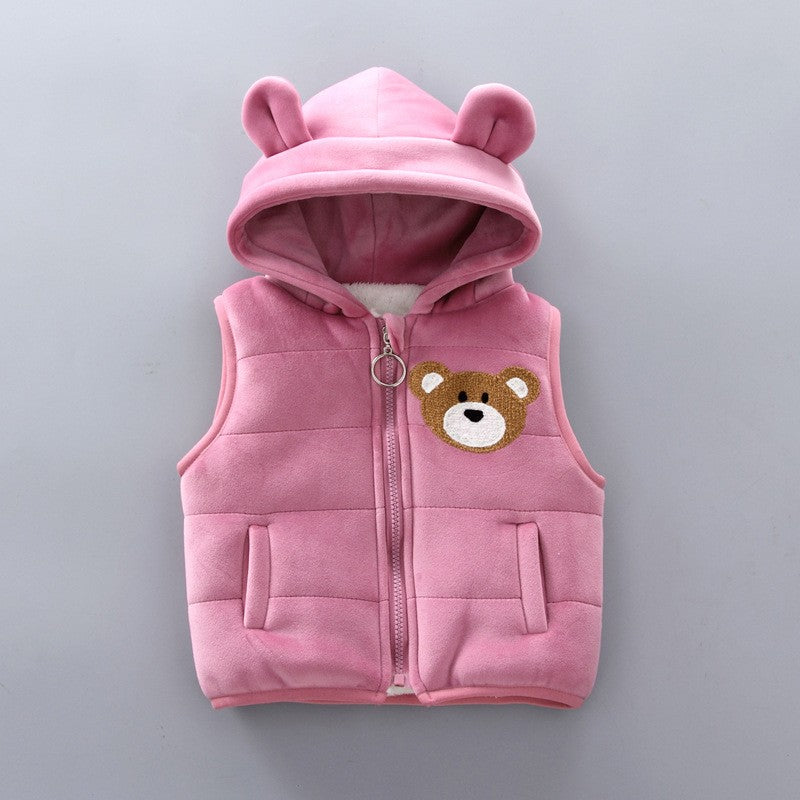 3PCS Winter Autumn Toddler Baby Boys Girls Clothes Baby Sweaters Coat +Pants +Hooded Vest Outfit Set Infant Warm Clothing Suits