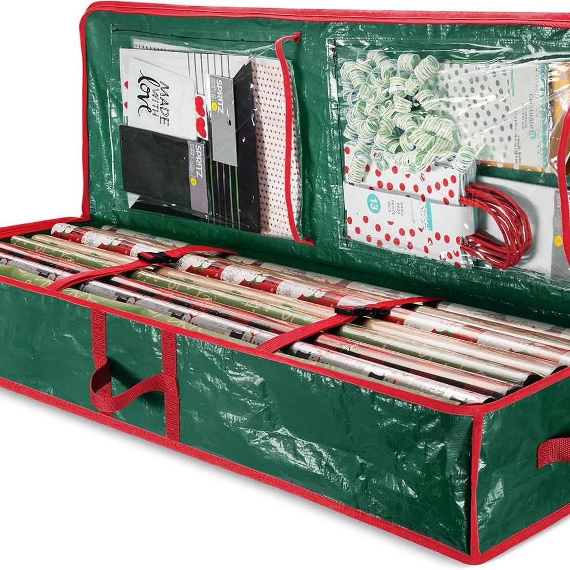 Christmas Tree Storage Bag Heavy Duty Tree Bag Reinforced Handle and Zipper Waterproof Storage Bag Christmas Packaging Bag