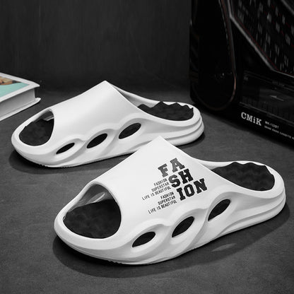 Men Fashion Massage Slippers Indoor/Outdoor Sandals Beach Flip Flop Thick Sole Male Slides Summer Non-Slip Men Shower Slippers