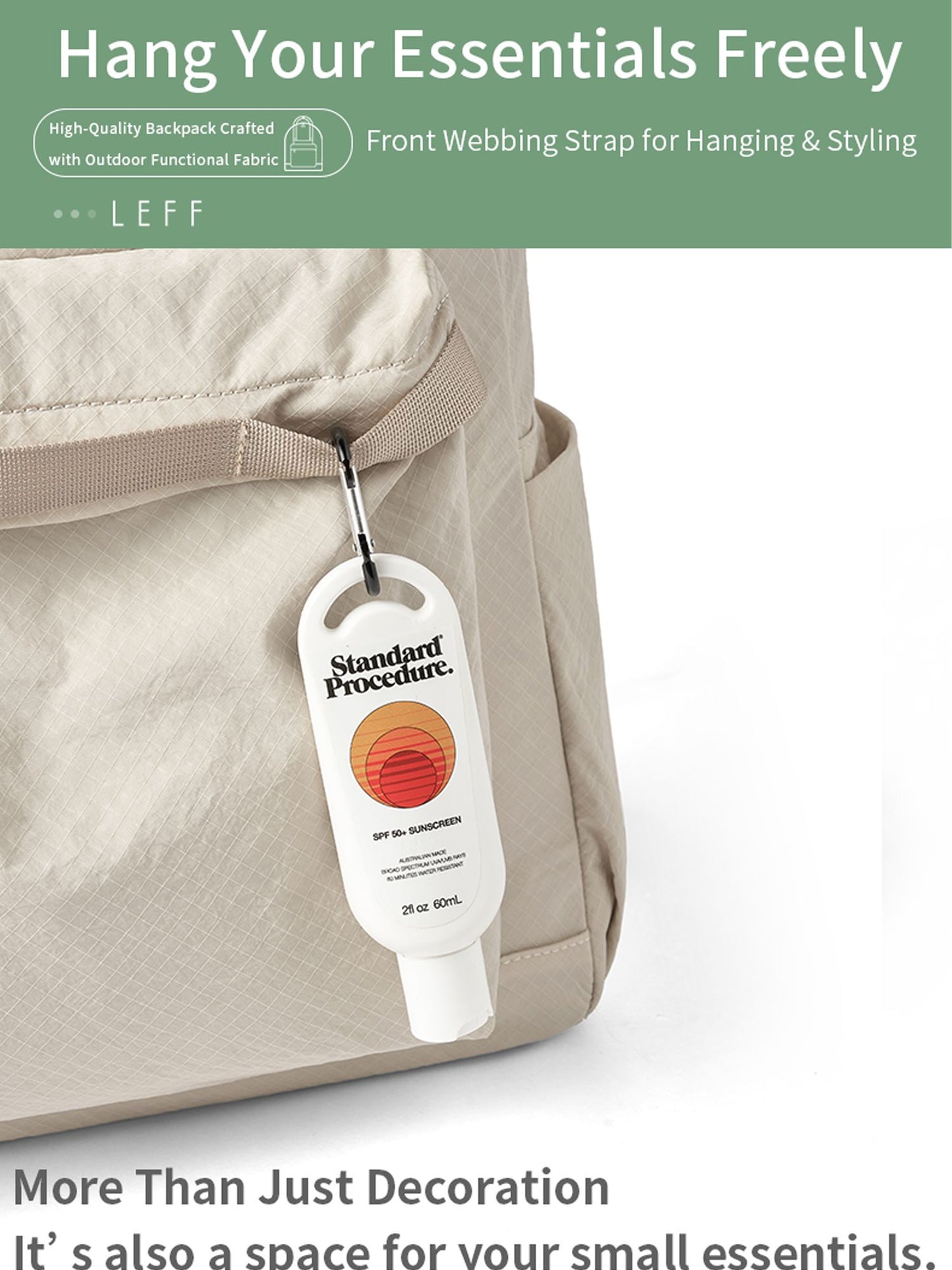 LEFF New Fashion Backpack For Women High Quality Outdoor Travel Waterproof Backpacks Laptop Commuting Bag High End Female Bags