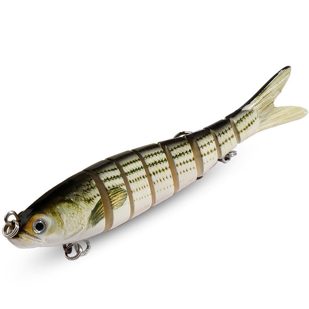 Isca Swimbait 11g 16g 27g Multi Articulada Lenta Afundante Segmentada Biônica Natação Pesca Baixo Anzol Triplo Pesca de Carpa Isca Dura