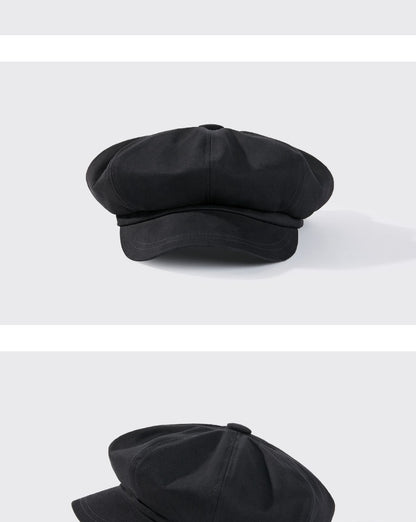 Beret Men's Fashion Spring and Summer Versatile Newsboy Cap Painter's Cap British Vintage Hat Octagonal Cap for Men and Women