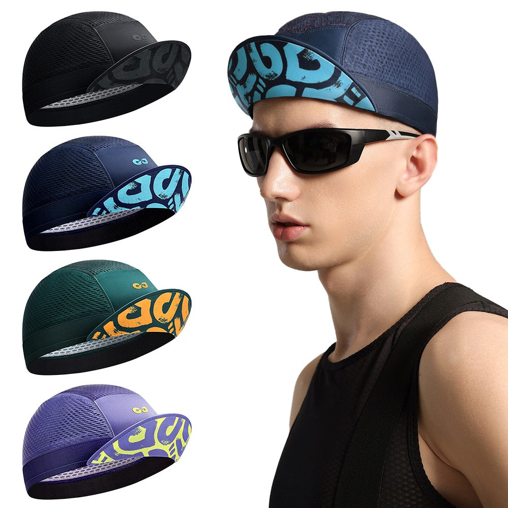1Pcs Cycling Cap for Men and Women, Breathable Sweat Wicking Sun Hat, Under Helmet Cap for Bike Bicycle Riding Running Walking