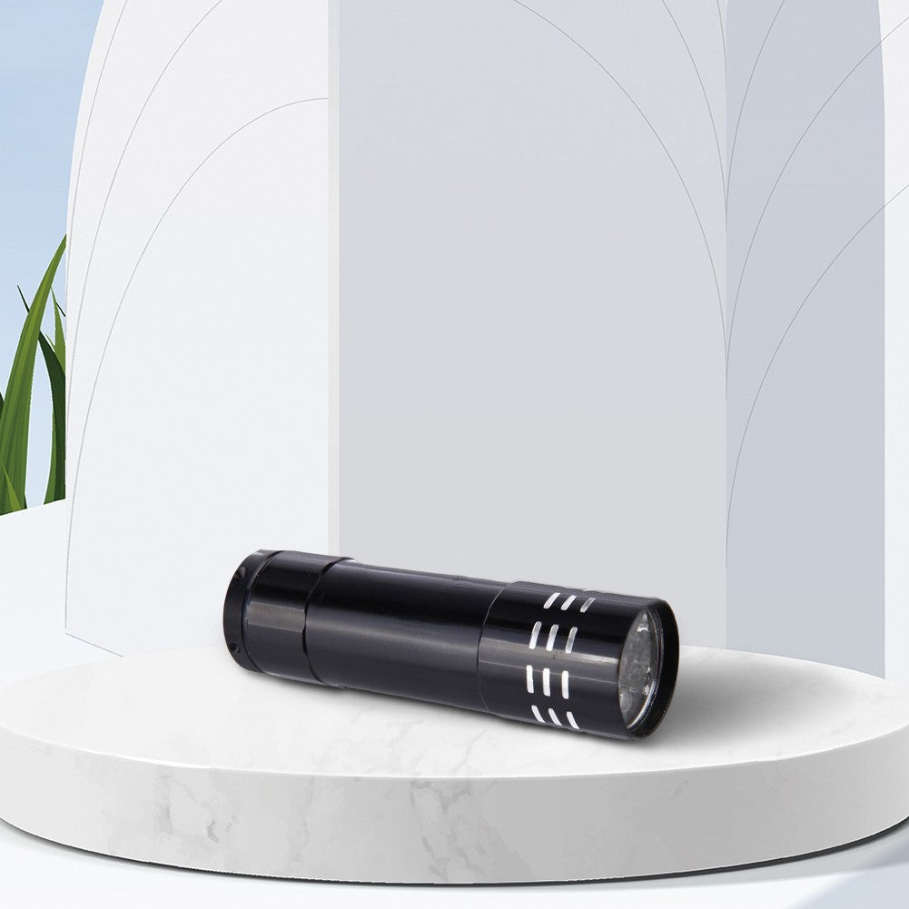 9 LED UV Flashlight Led Handheld Blacklight USB Nail lamp Pet Stain Leakage Marker Money Scorpion Detection Lights for Hiking Ca