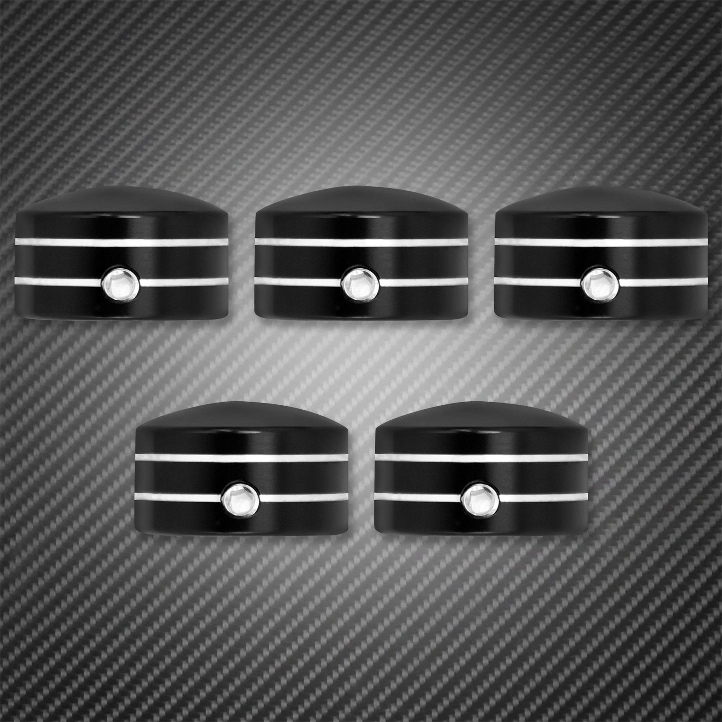 Kit de Parafusos de Coroa Traseira de Motocicleta Preto/Cromado para Harley Touring Road King Street Glide Sportster XL 883 Softail