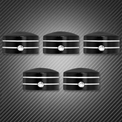 Kit de Parafusos de Coroa Traseira de Motocicleta Preto/Cromado para Harley Touring Road King Street Glide Sportster XL 883 Softail