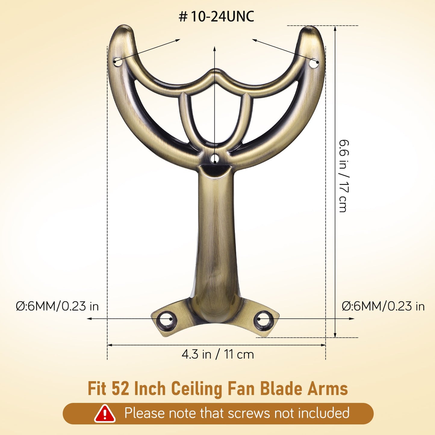 Replacement Arm Bracket Fan Blade Support Ceiling Components Hardware Parts Ceiling Fan Light Blade Support Rod Accessories