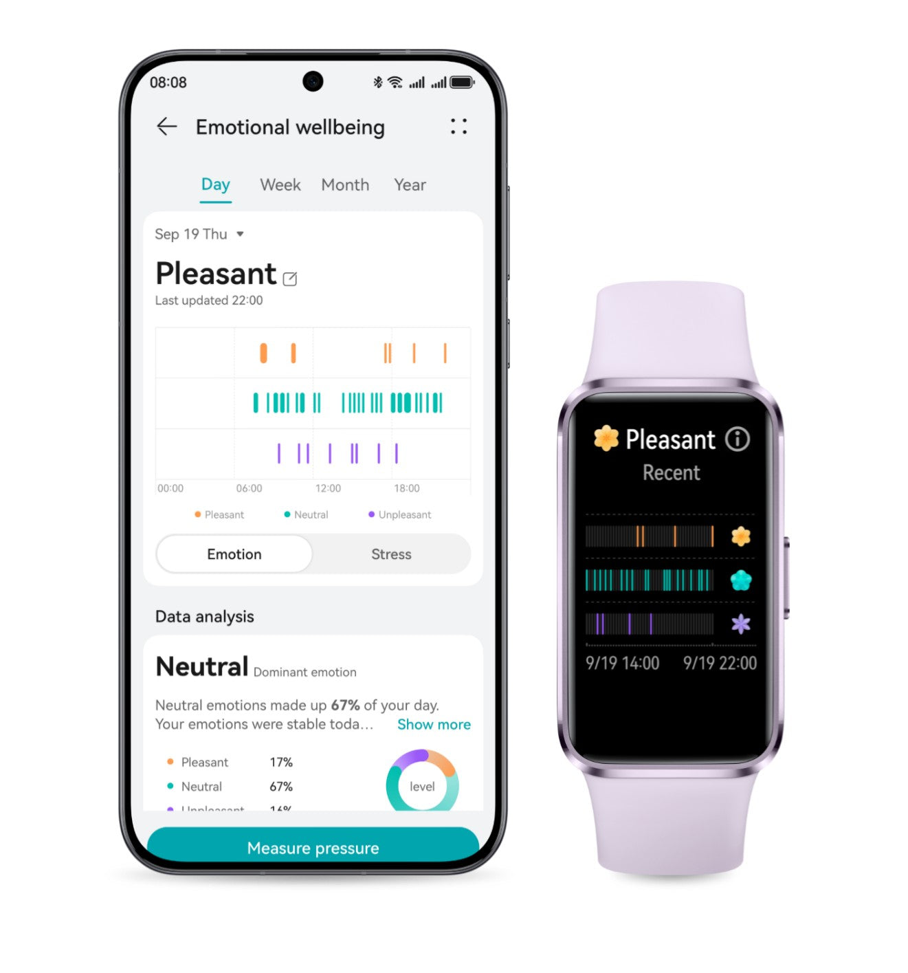 2025 NOVO Smartwatch HUAWEI Band 10 Original Compatível com IOS e Android, Monitoramento do Sono, Monitor de Saúde, 14 dias de bateria