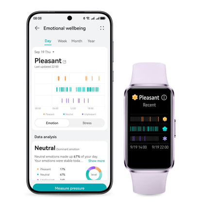 2025 NOVO Smartwatch HUAWEI Band 10 Original Compatível com IOS e Android, Monitoramento do Sono, Monitor de Saúde, 14 dias de bateria