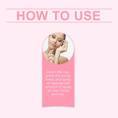 Roxelis 30ml Body Perfume Spray Hair Scent Light Fresh Skin Long Lasting Floral Fragrance Add Personal Charms Dating Perfume