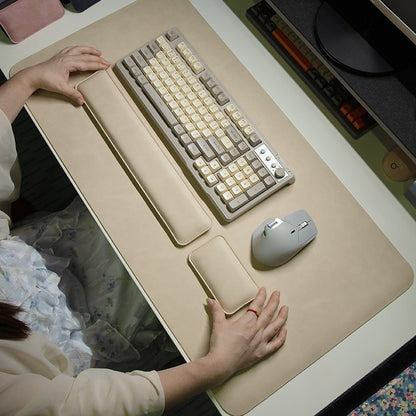 Desk Pad Waterproof PU Mouse Pad Large Mousepad Laptop Non-slip Desk Mat Keyboard Mats Mouse mat mouse wrist guard three pieces