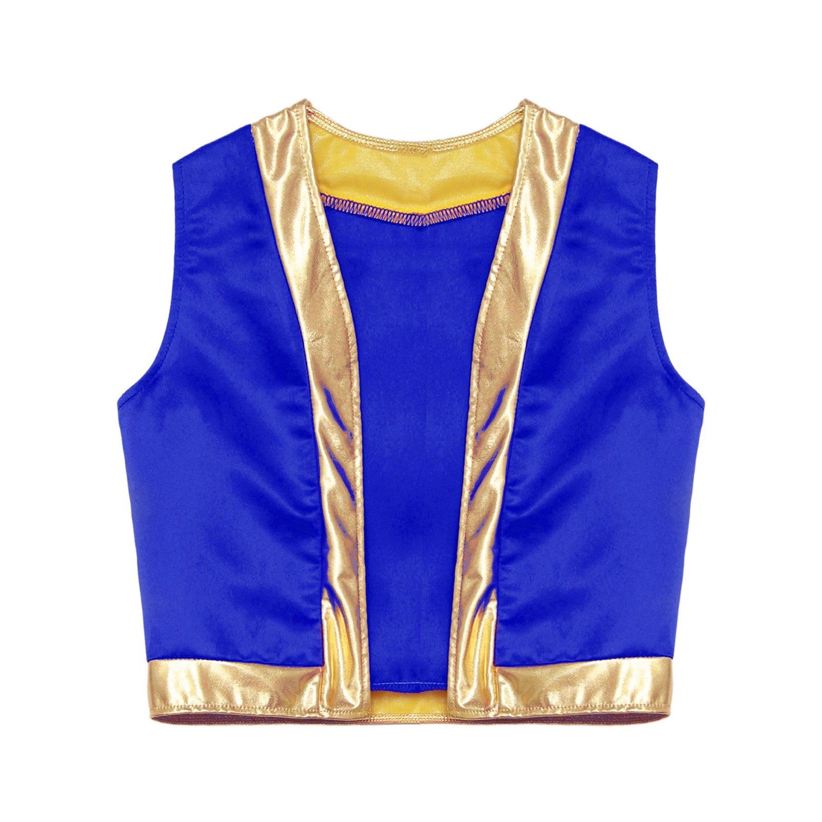 Boys Girls Halloween Toad Game Character Vest Open Front Loose Waistcoat Carnival Theme Party Super Brother Role Play Costume