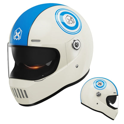 Electric Motorcycle Helmet Winter Warm HD Dual Mirror Anti-fog Retro Sun Protection Riding Full Helmet