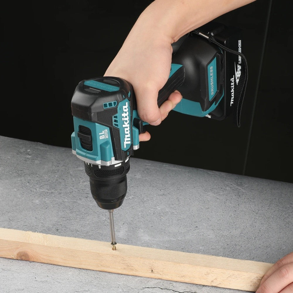 Parafusadeira de Impacto Sem Fio Makita DTD172 LXT BL com Motor Brushless 18V Furadeira Elétrica para Madeira, Parafuso, Modo T 180 N·M Ferramentas Elétricas