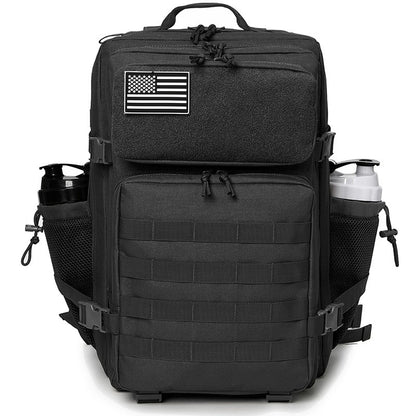 Mochila Tática 45L survival Bag Hunting MOLLE Backpack GYM Para Homens EDC Outdoor Hiking Rucksack com Suporte para Garrafa