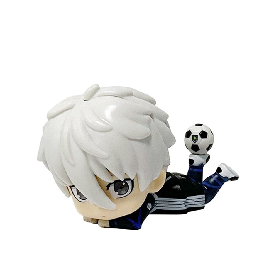9cm Blue Lock Anime Figura Versão Q Nagi Seishirou Boneco de Ação Kawaii Isagi Yoichi Estatueta PVC Coleção Modelo Boneca Brinquedos
