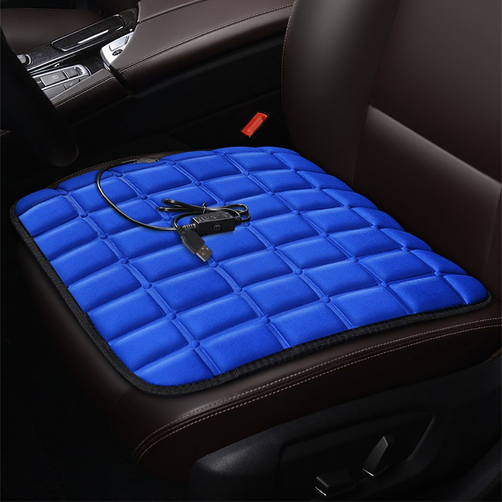 Almofada de Aquecimento Automotivo USB 5V Almofada de Assento de Carro Elétrica Aquecida Confortável Antiderrapante Resistente a Riscos Acessórios para Interior de Carros
