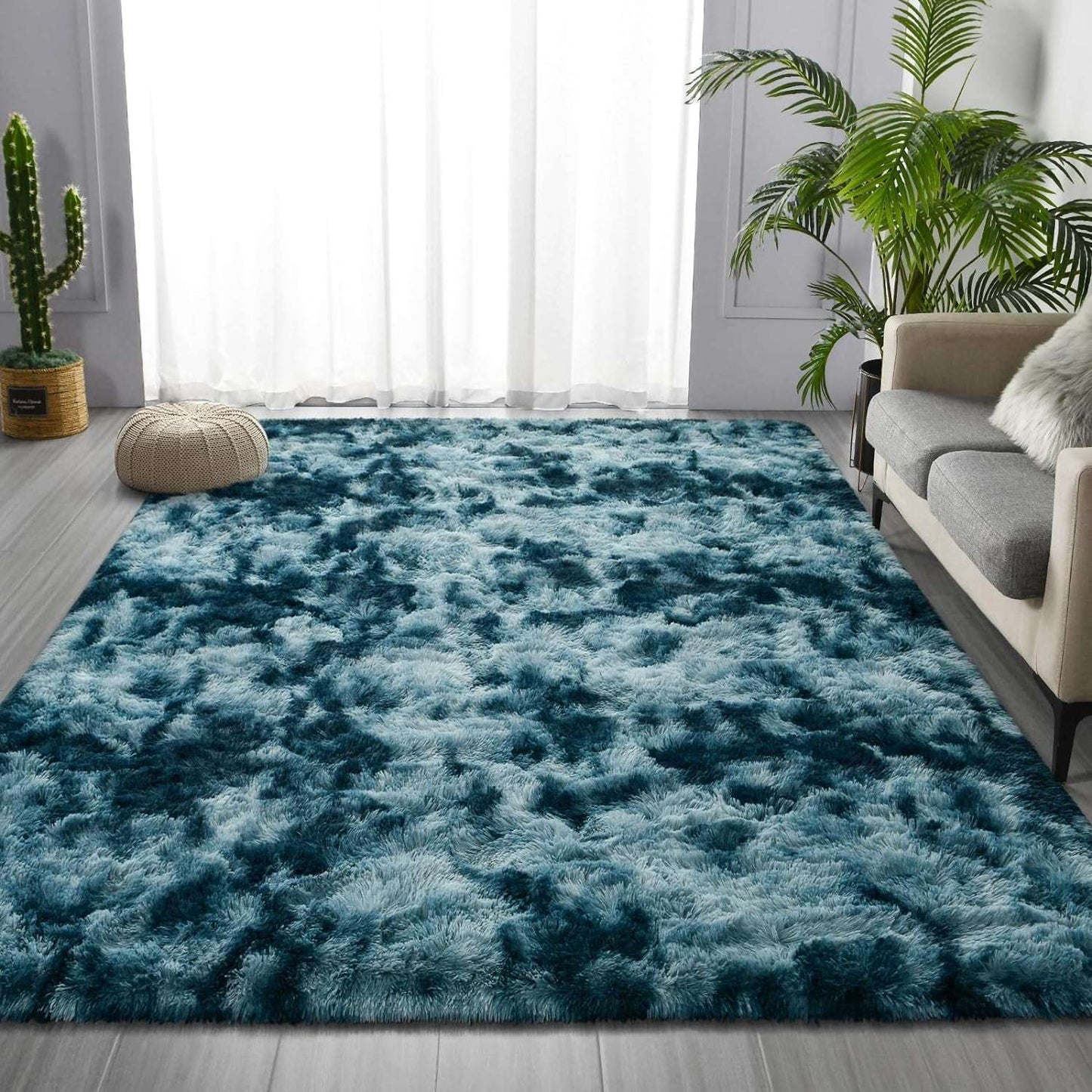 Lochas Super Soft Plush Tie Dye Velvet Rugs for Home Decor Large Size shaggy Rug Fluffy Carpet For Living Room Bedroom Kids Room