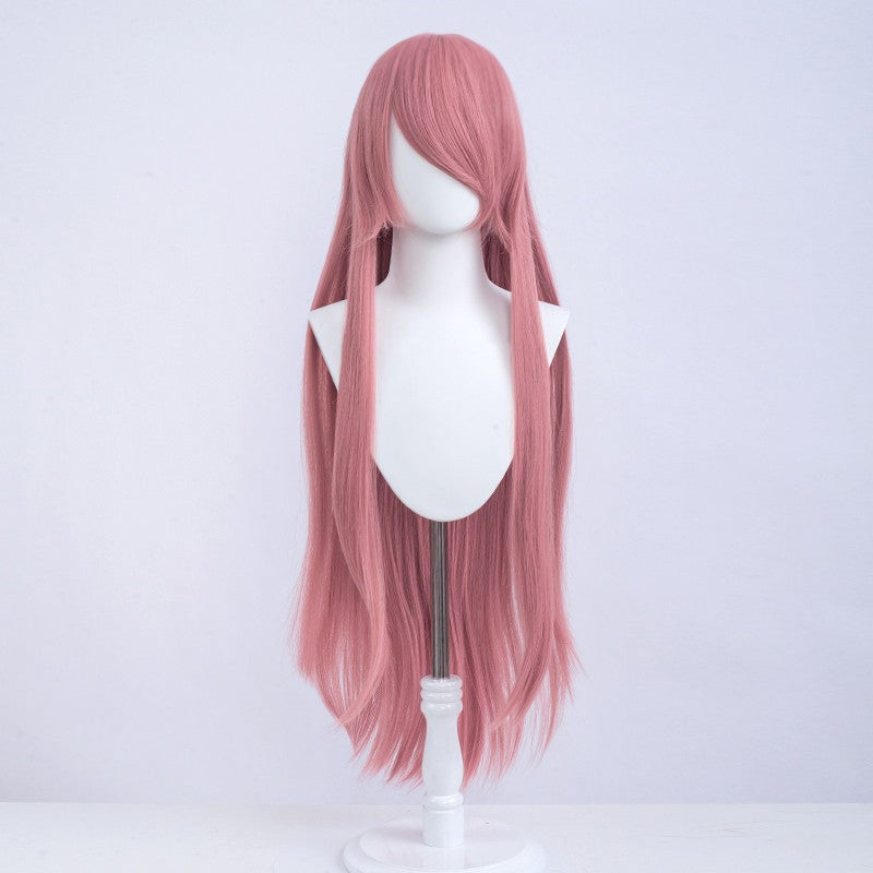 Halloween Cosplay Anime Party Fancy Wig Costume Wig 100cm Long Straight Heat Resistant Synthetic Hair Anime Colored Hair