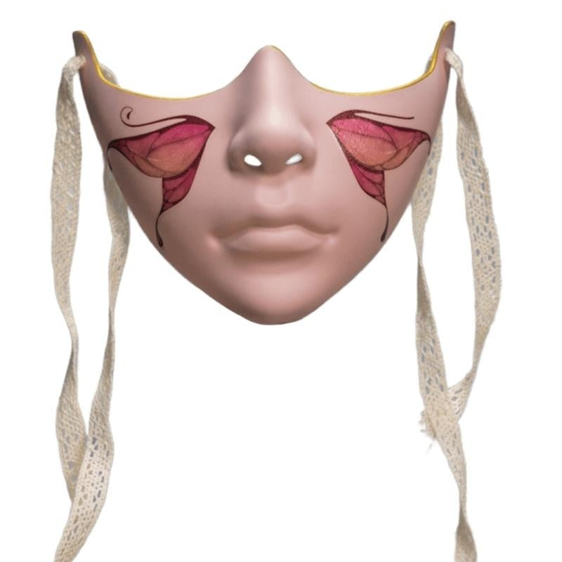 Y88A Mechanical Half Face Mask Masquerade Mask for Womens Men Aesthetics Mask Gifts